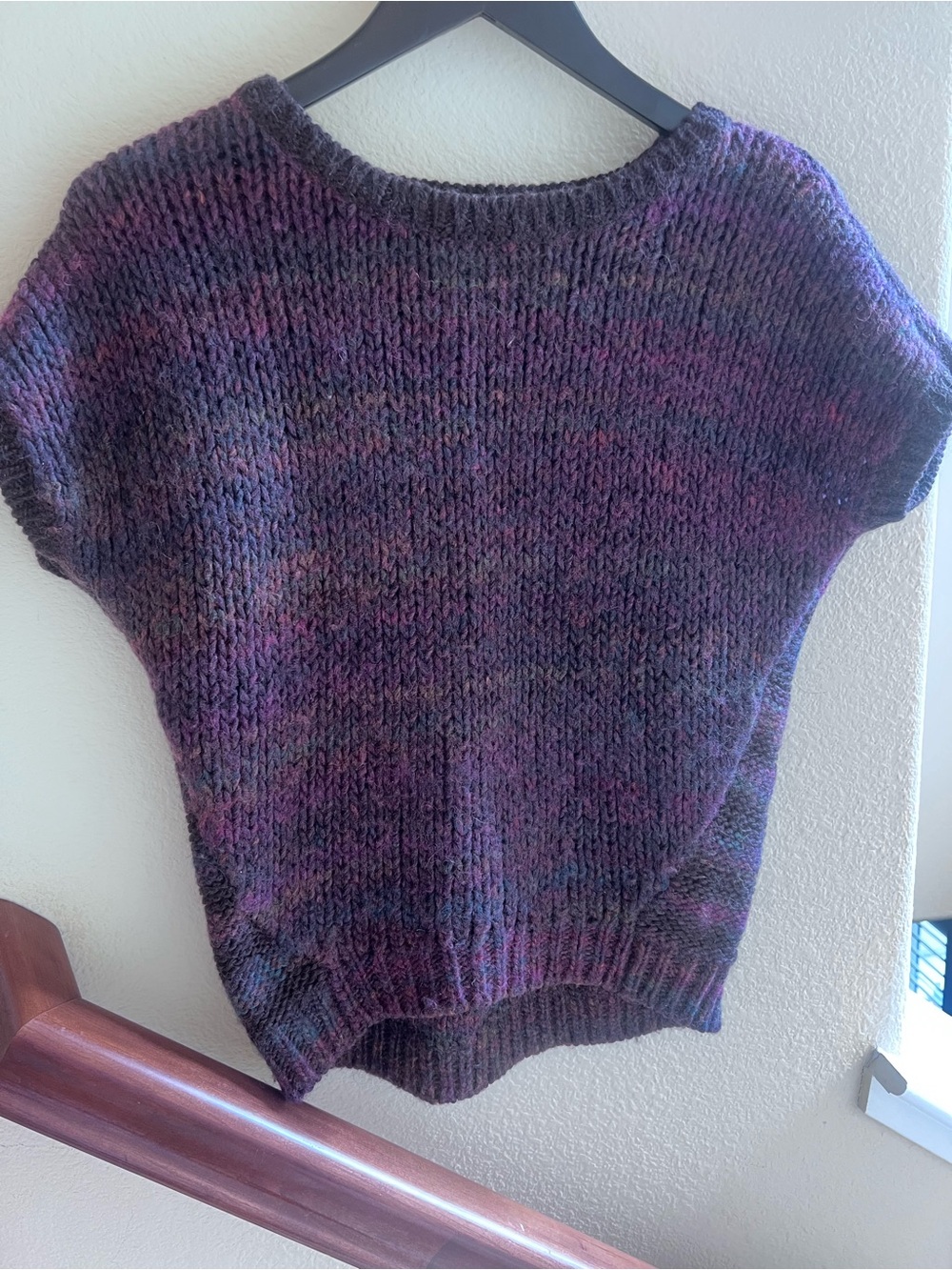 LOFT Short-Sleeve Crew Neck Cap Sleeve Sweater in Great Fall Colors